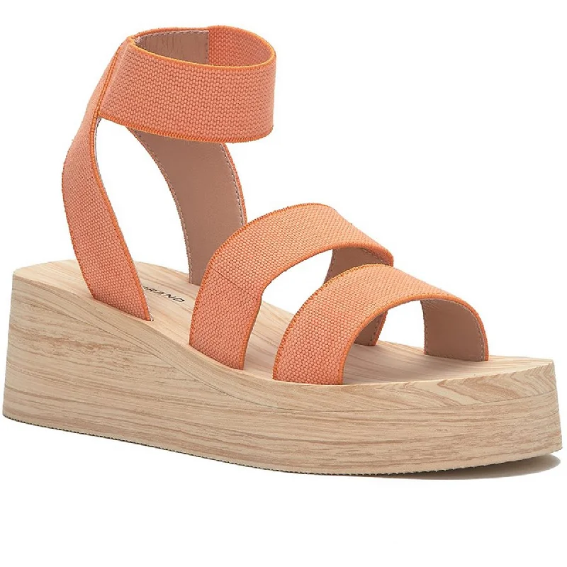 Fashionista Favorites Lucky Brand Womens Samella Ankle Strap Wedge Flatform Sandals
