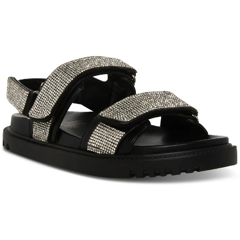 Flash Sales Madden Girl Womens AMORE Rhinestones Casual Flatform Sandals