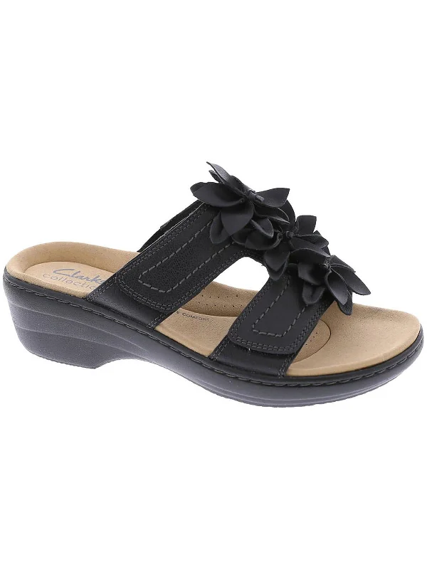Modern Chic Discounts Merliah Raelyn Womens Leather Casual Wedge Sandals
