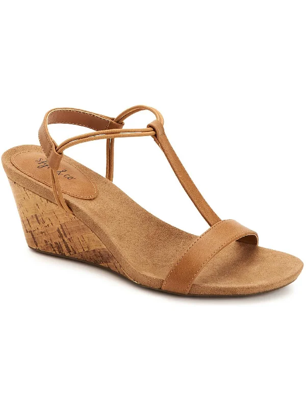 Comfortable Flat Feet Shoes Mulan Womens Dressy Slip On Wedge Sandals