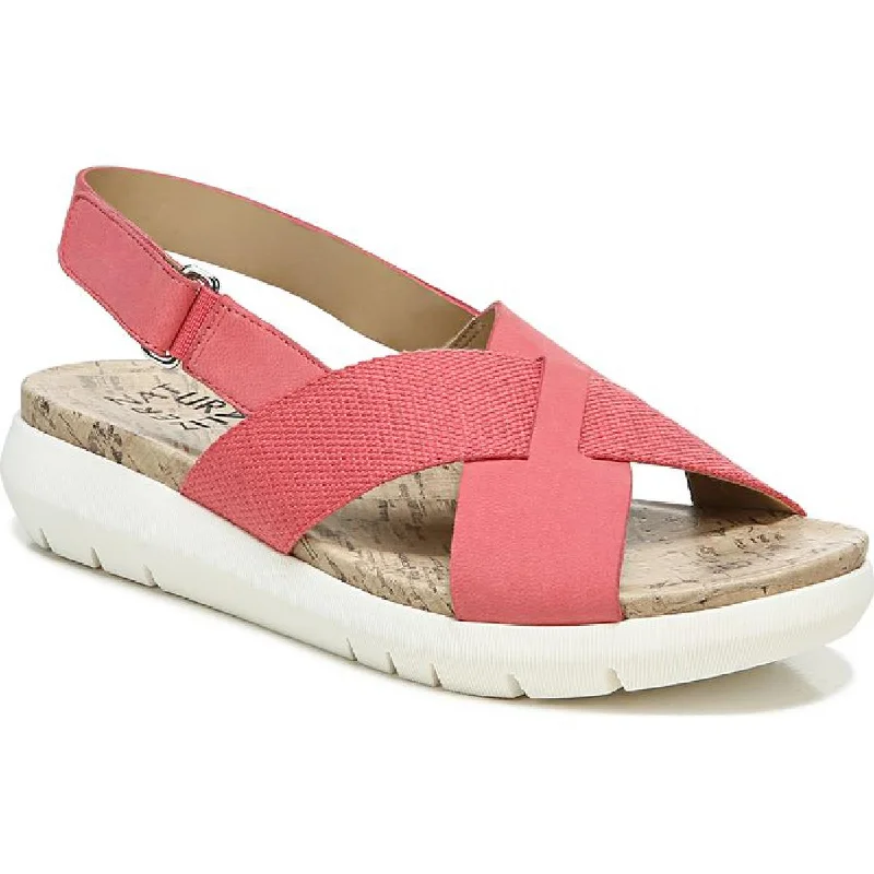Streetwear-Inspired Footwear Naturalizer Womens Lilac Knit Leather Slingback Sandals