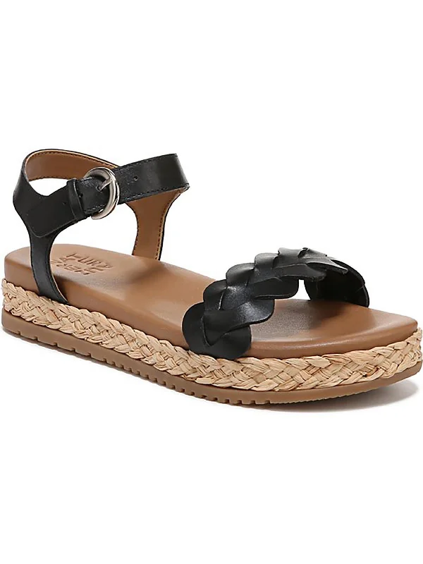 Comfortable Fashion Shoes Neila Womens Leather Slingback Ankle Strap