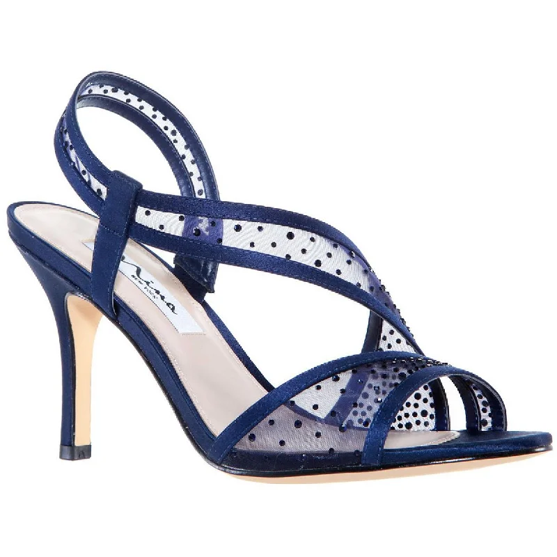 Style Without Limits Nina Womens Valeda Slip On Open Toe Heel Sandals