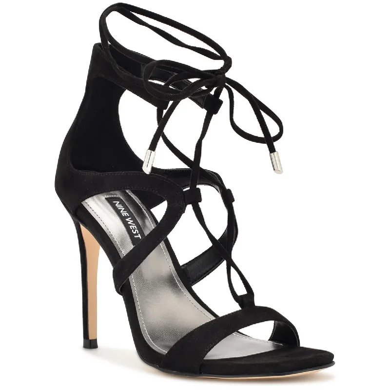 Flirty Fashion Discounts Nine West Womens Mindi 2 Faux Suede Strappy Heels