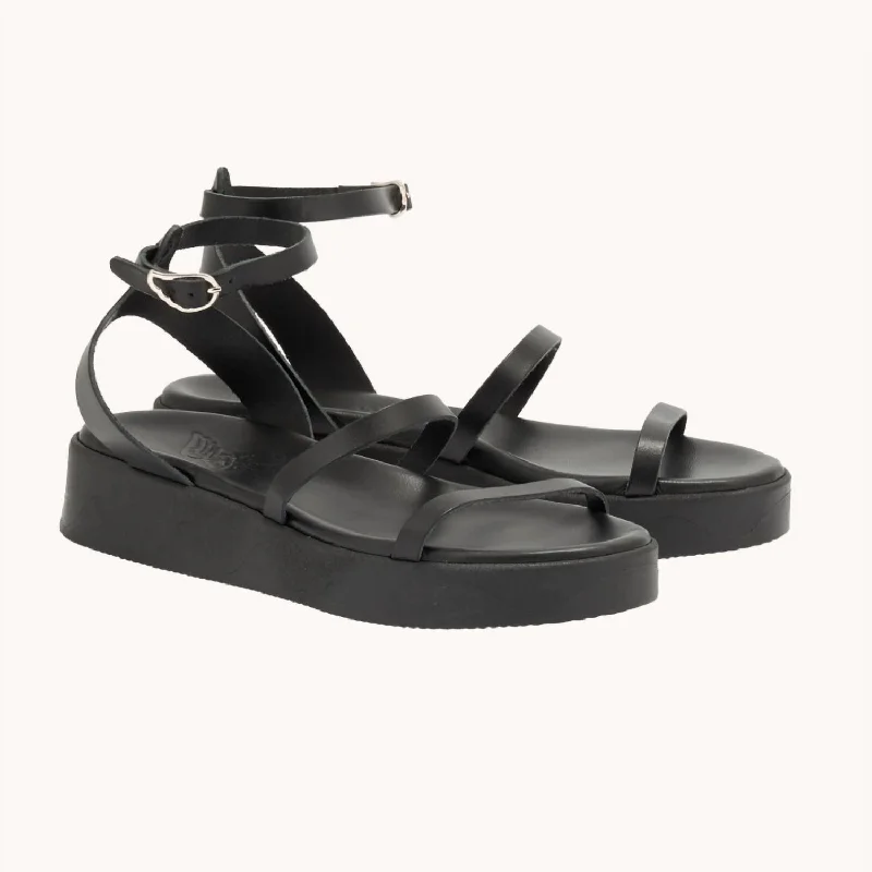Playful Fashion Offers Nissida Black Sandals