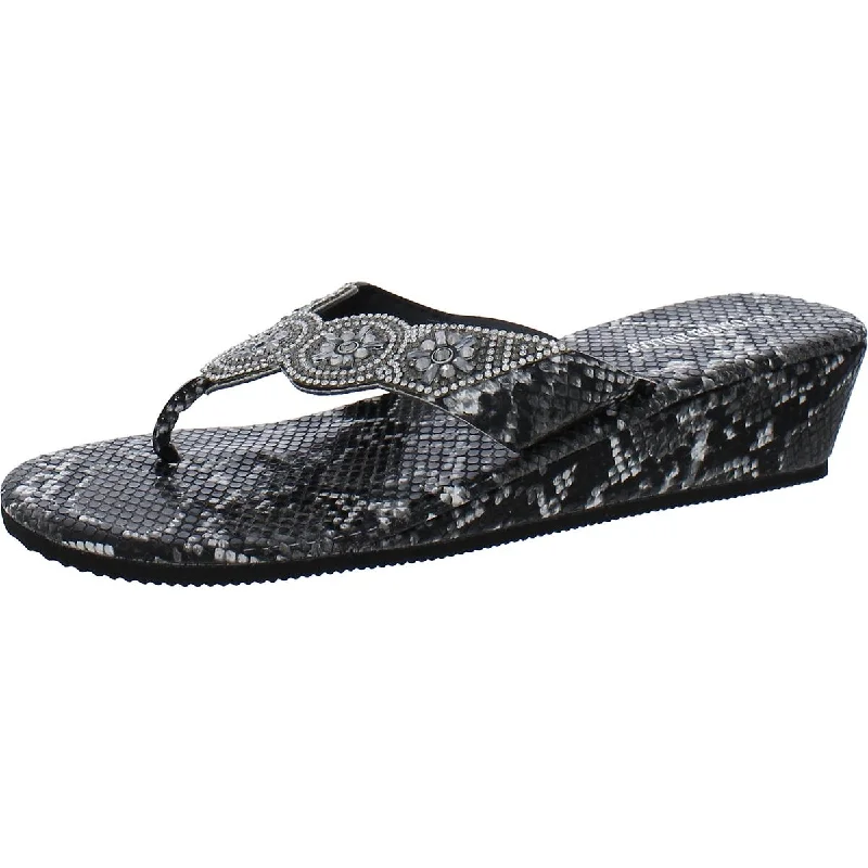 Fashionable Casual Footwear Offers Olivia Miller Womens Embellished Thong Flip-Flops Fashionable Casual Footwear Offers Olivia Miller Womens Embellished Thong Flip-Flops
