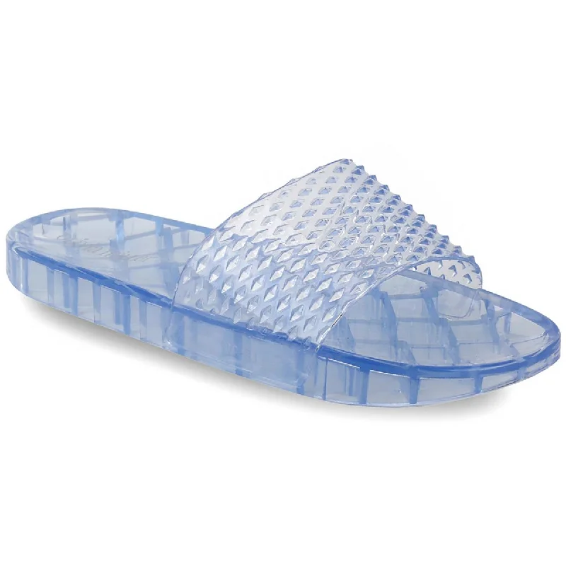 Break Fashion Norms Olivia Miller Womens Slip-On Solid Slide Sandals