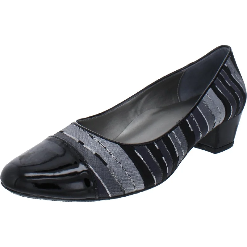 On-Trend Fashion Offers Proxy Womens Anjelica Metallic Printed Dress Heels