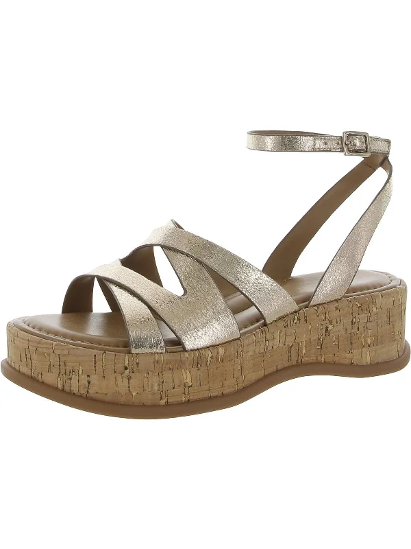 Modern Fashion Sale Riley Womens Faux Leather Metallic Ankle Strap