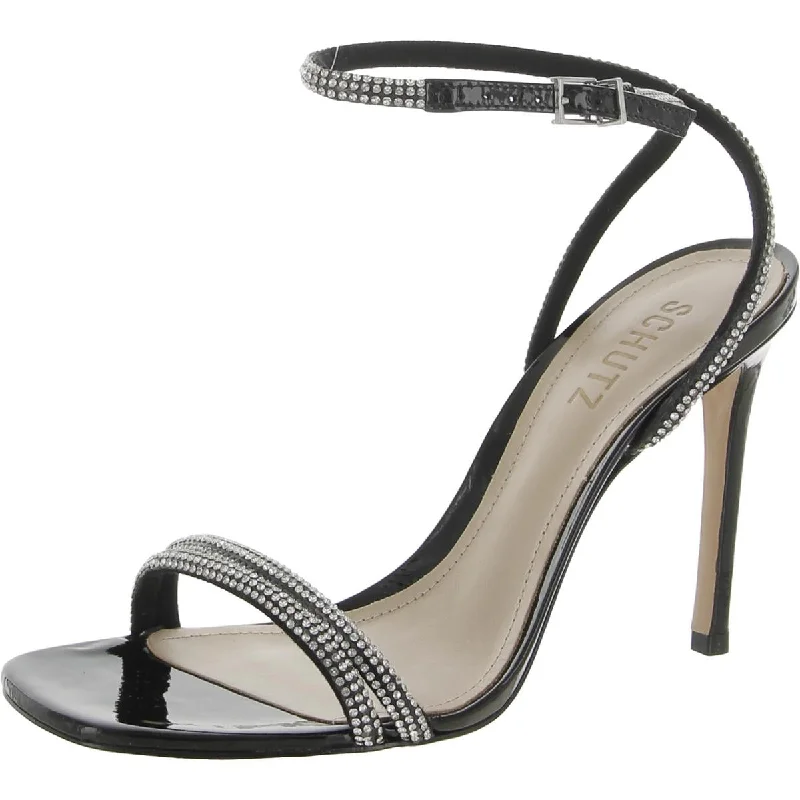 All-Season Shoes Deal Schutz Womens Altina Glam Ankle Strap Rhinestone Heels
