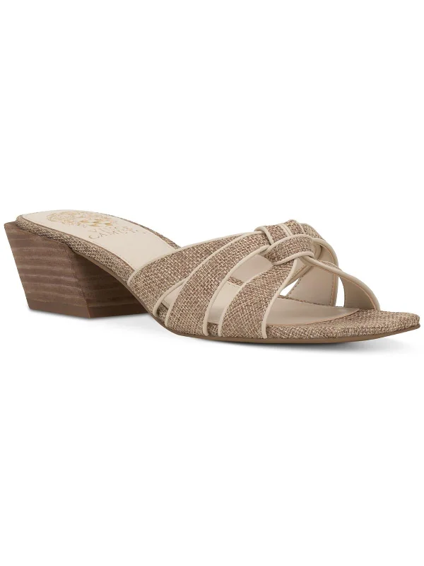 Seasonal Picks Selarin Womens Leather Slip On Heels