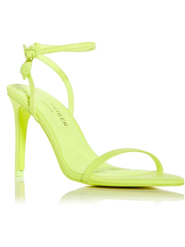 Flexible Sole Shoes Sale Shoreditch  Womens Ankle Strap Open Toe Heels