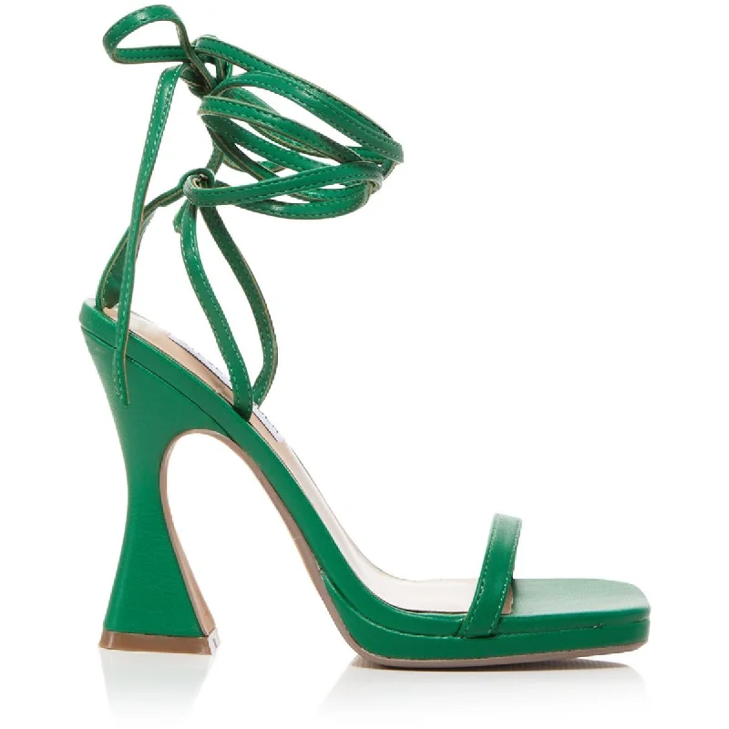 Holiday Glam Steve Madden Womens Lafayette Strappy Square Toe Strappy Sandals