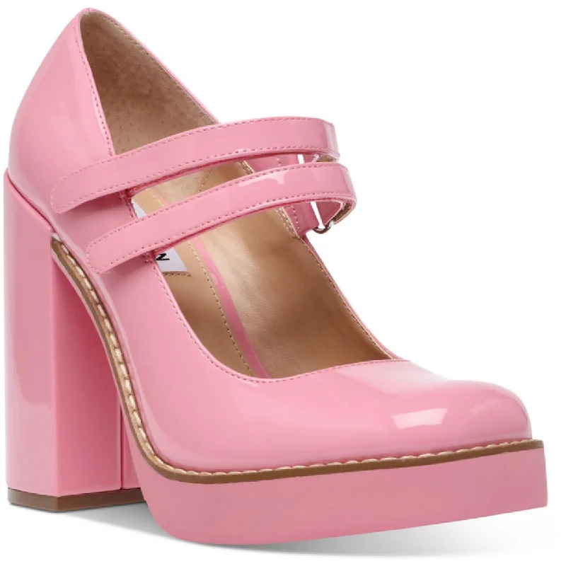 Trendy Looks On Sale Steve Madden Womens Twice Patent Strappy Platform Heels