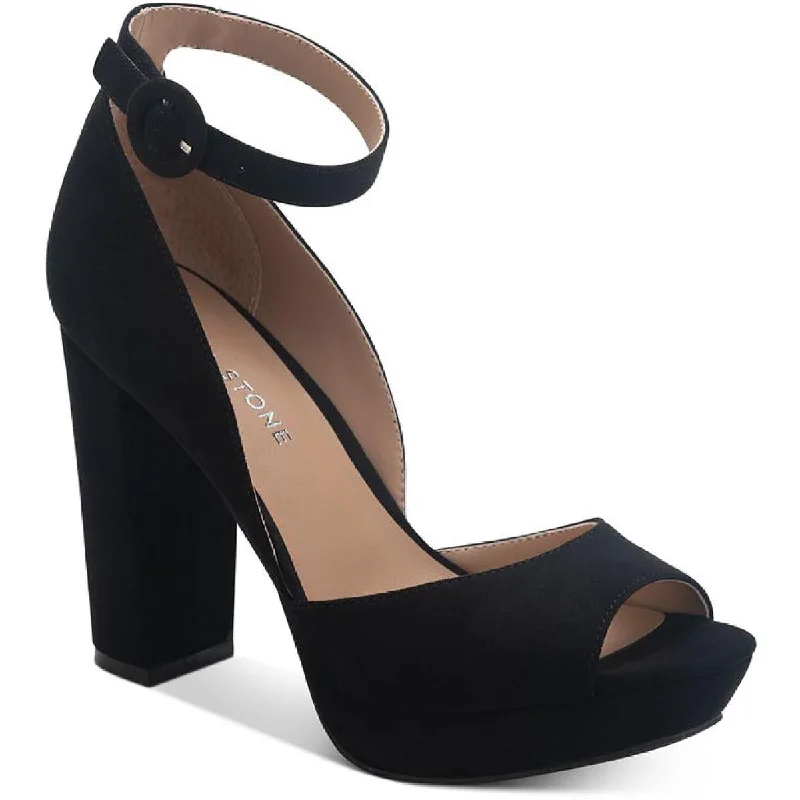 Street-Ready Casual Shoes Sun + Stone Womens Reeta Block Heel Ankle Strap Platform Sandals