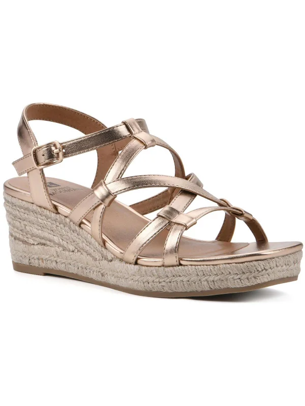 Timeless Style Promotions Swayze Womens Gladiator Square Open Toe Espadrilles