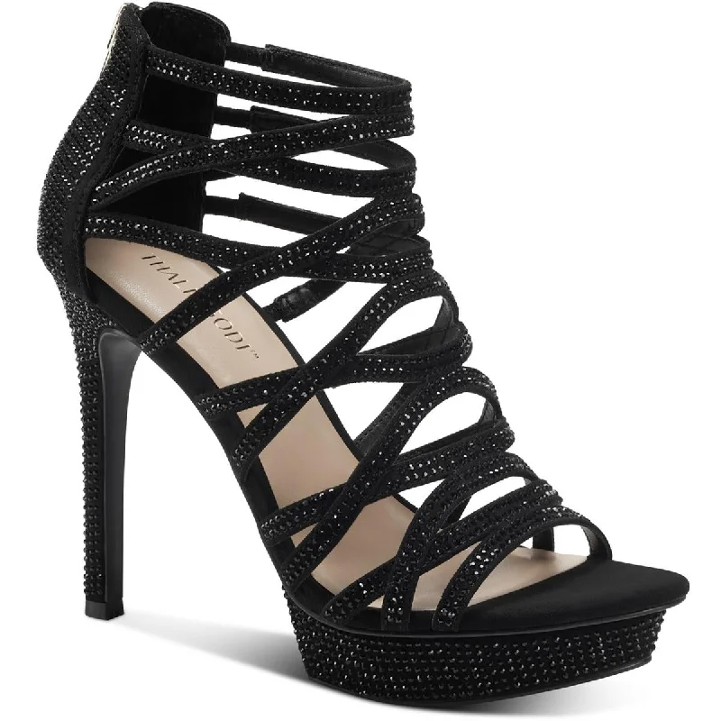 Hot Trends Thalia Sodi Womens Silvia Embellished Platform Sandals