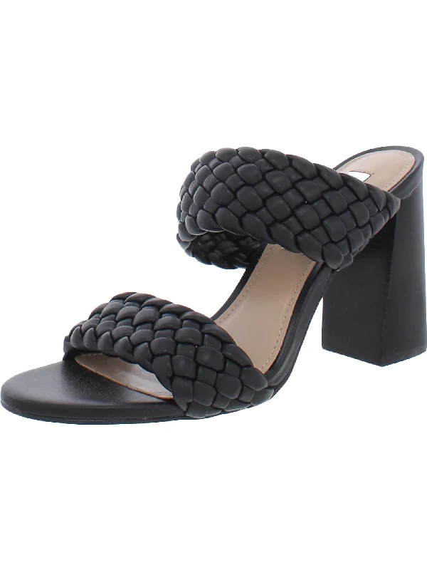 Style Revolution Tielo Womens Faux Leather Slip On Heels