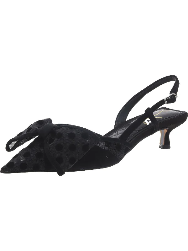 Modern Chic Discounts Treena 2 Womens Slingback Faux Suede Slingback Sandals