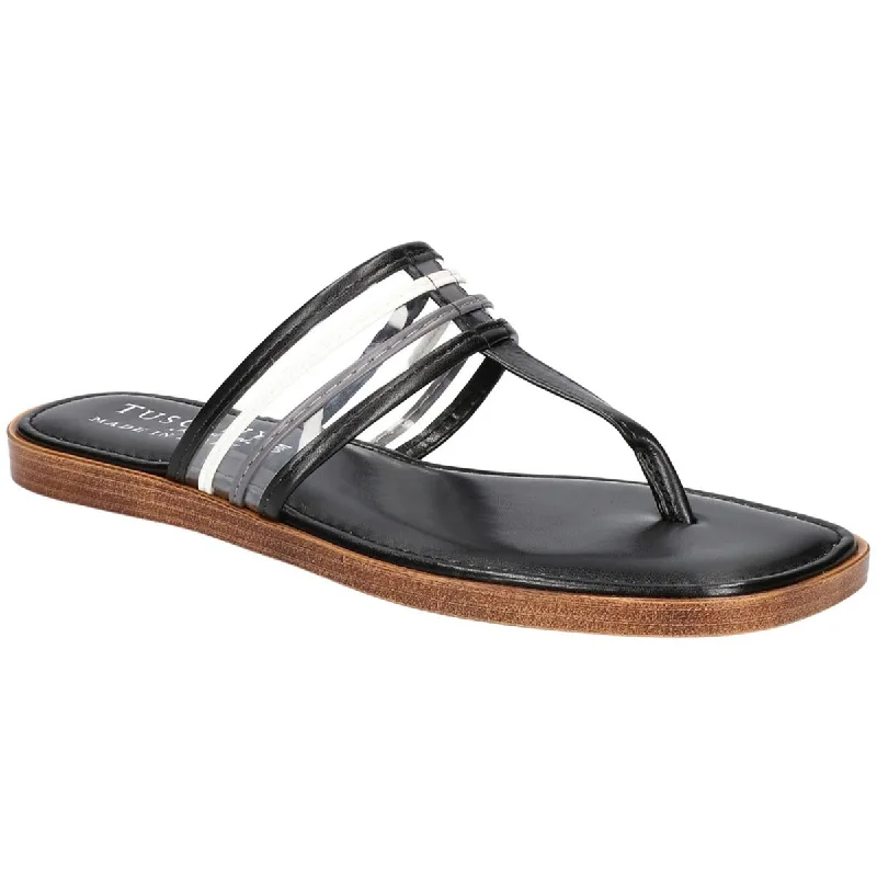 Fashionista Sale Tuscany By Easy Street Womens antea Leather Slip On Flatform Sandals