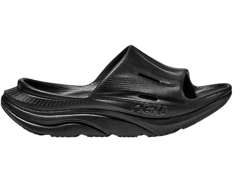 Outdoor Shoes Sale Unisex Ora Recovery Slide 3 Sandal In Black/black