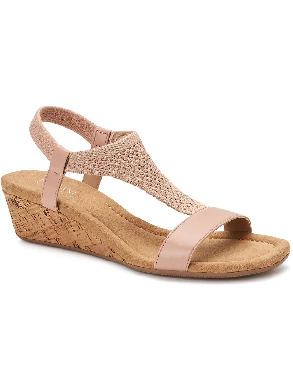 Comfort Meets Fashion Vacanzaa Womens T-Strap Wedge Sandals