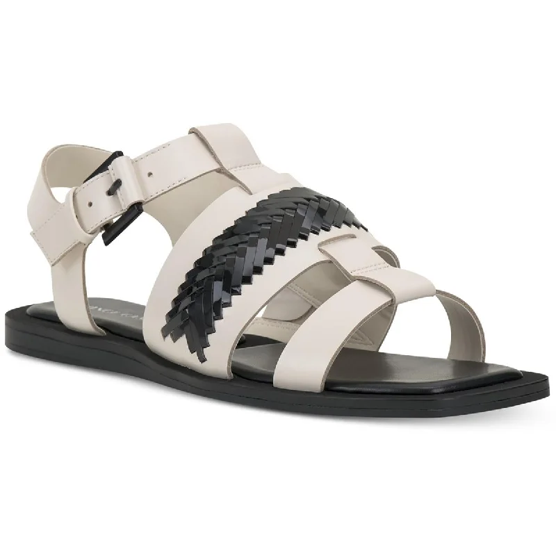 Huge Discounts This Week Vince Camuto Womens BACHELEN Faux Leather Square toe Gladiator Sandals