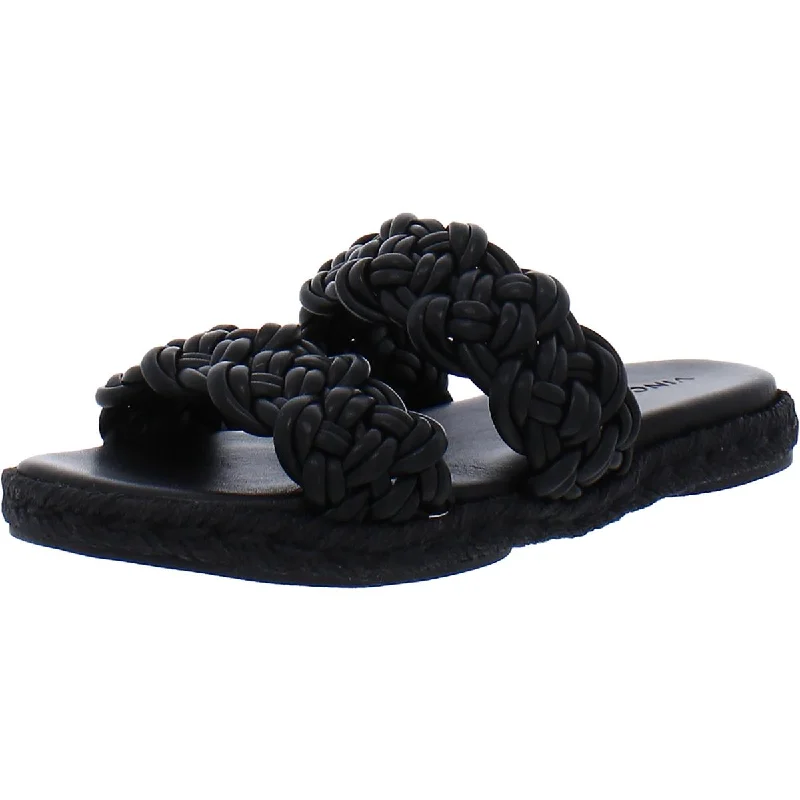 Trendy Pulse Vince Womens Sullivan Leather Slip On Slide Sandals
