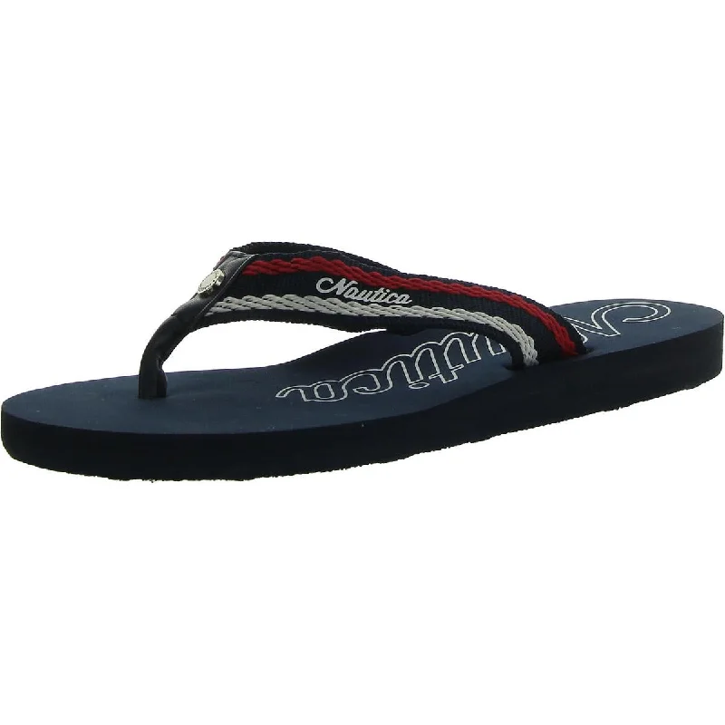 Everyday Shoes Promotion White Dune Webbing Womens Slip On Thong Flip-Flops