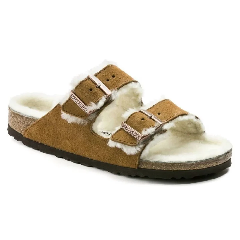 Limited Time Women's Arizona Shearling Sandals In Mink