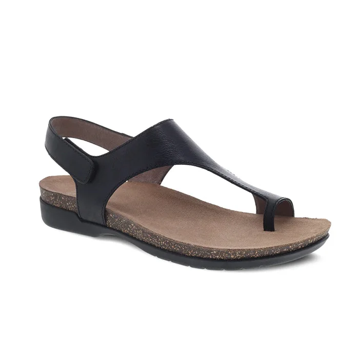 Crazy Discounts, Hurry Up Womens Dansko Reece Toe Loop Sandal Black