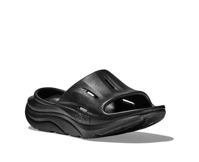 Luxury Casual Deals Womens Hoka Ora Slide 3 in Black/Black