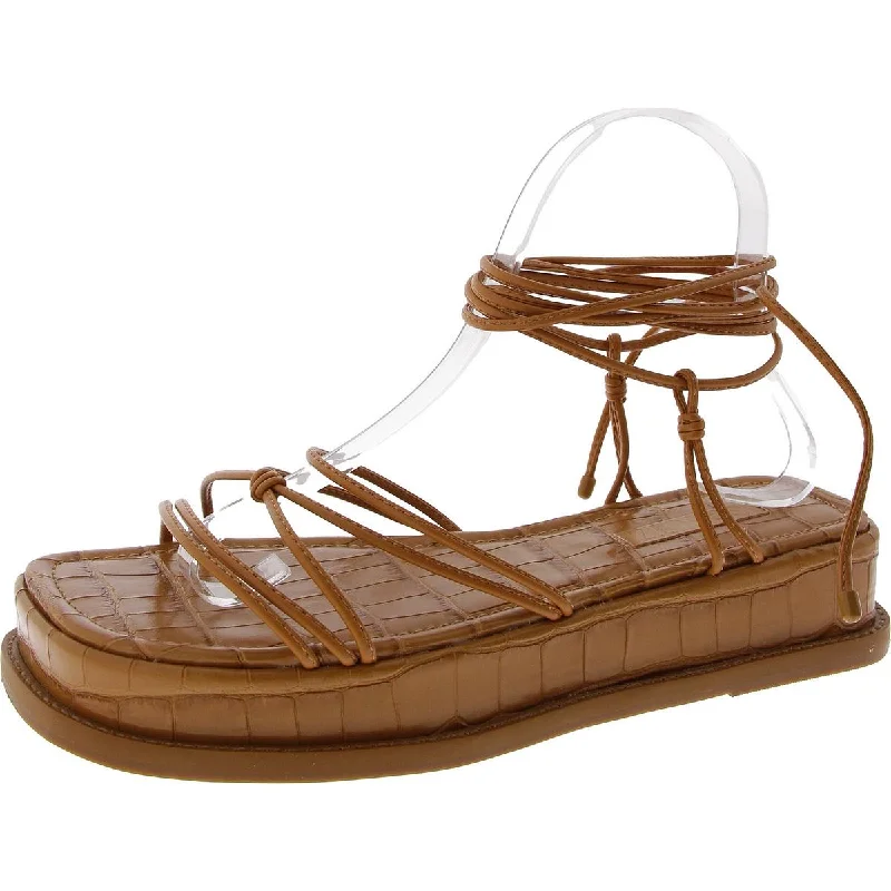 Flash Sales Today Womens Lace-U Round Toe Platform Sandals