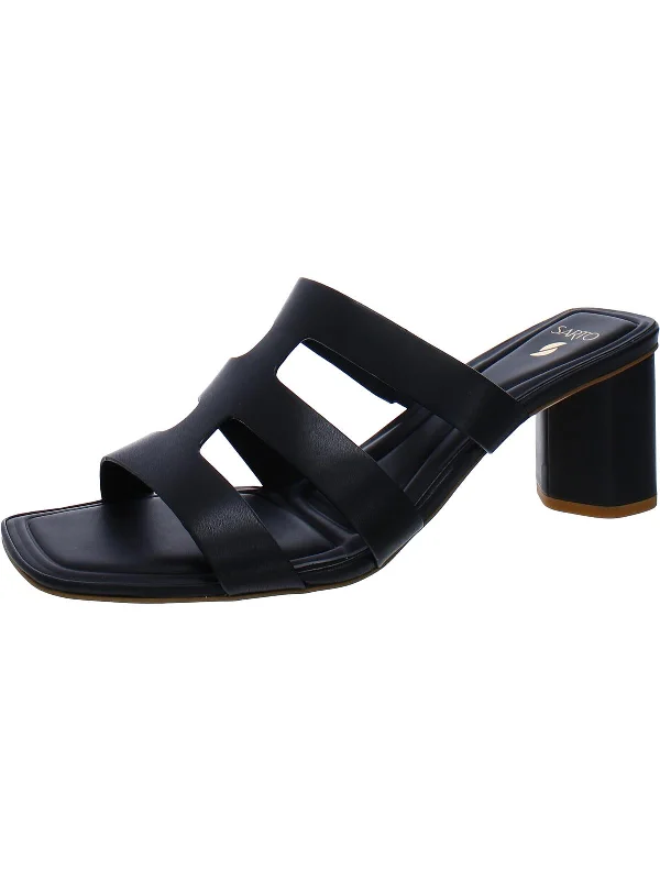 Top Brand Discounts Womens Leather Caged Slide Sandals