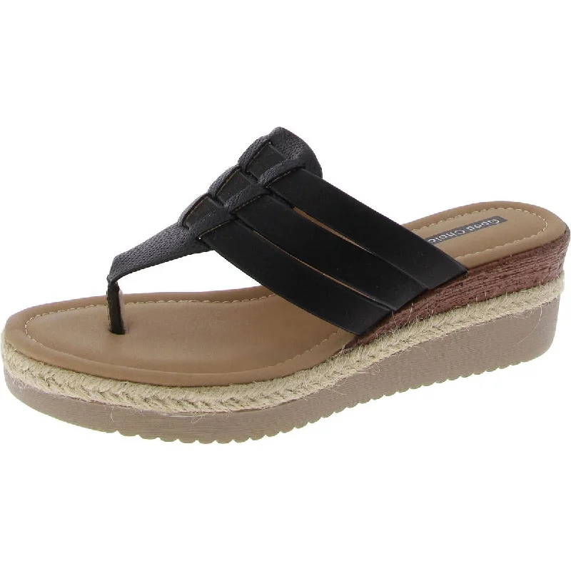 Women's Everyday Flats Womens Slip On Wedges Strappy Sandals