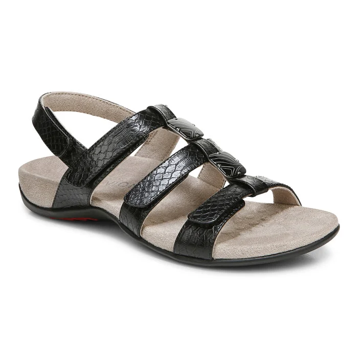 Pastel Styles Women's Vionic Amber Adjustable Sandal Black