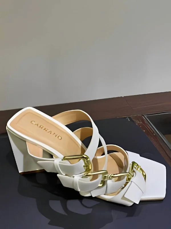 Polished Style Deals Adira Dress Sandal In White