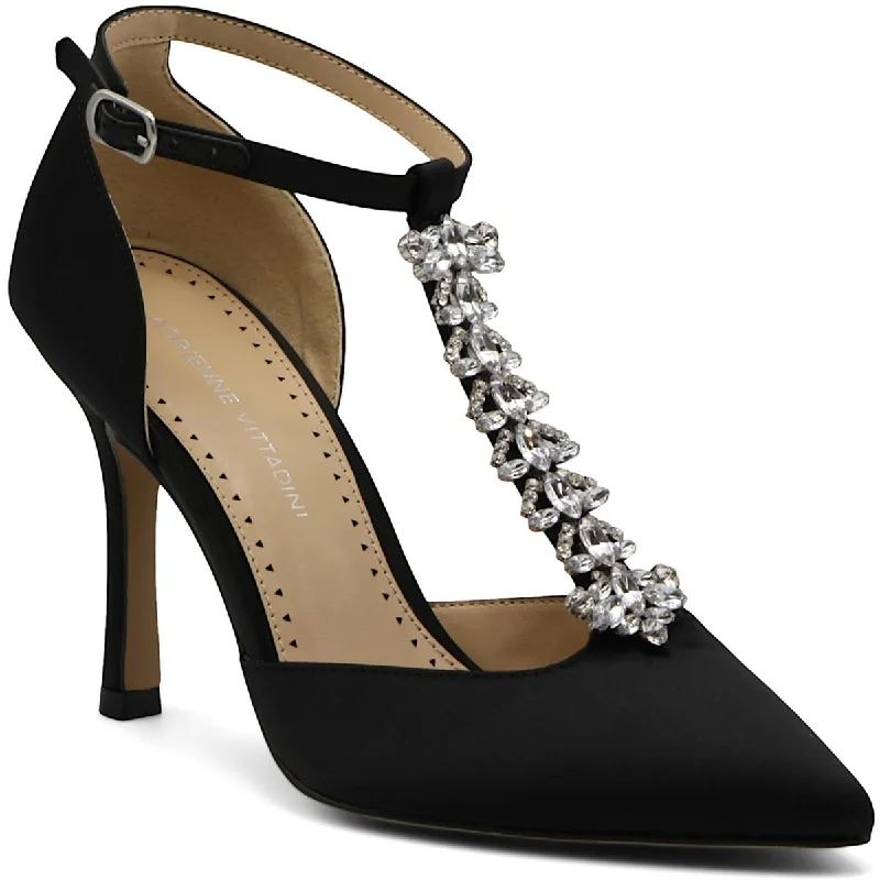 Discover Promotions Adrienne Vittadini Womens GRANDSTAND Satin Pumps