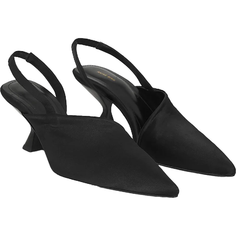 Trend Forward Threads Anine Bing Womens Slip On Pointed Toe Slingback Heels
