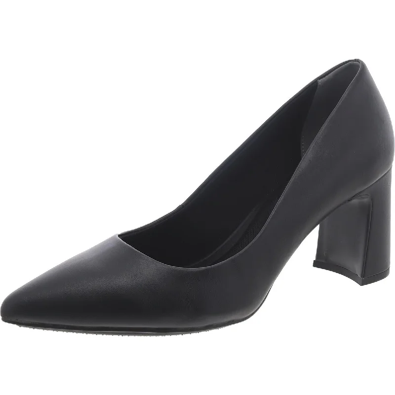 Women's Statement Boots Anne Klein Womens Benedette Faux Leather Pointed Toe Pumps