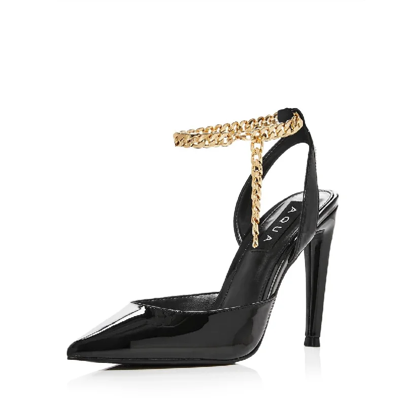 Limited Time Offer Aqua Womens Alive Chain Pumps Ankle Strap