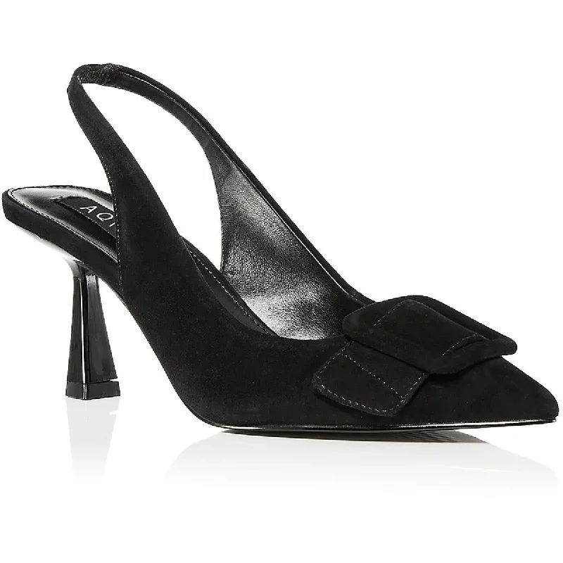 Mega Sale Aqua Womens BELL Suede Kitten heel Pumps
