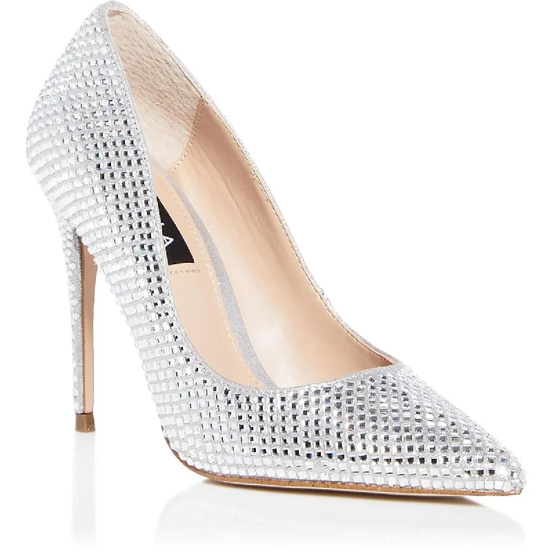 Seasonal Style Discounts Aqua Womens Britr Embellished Pointed Toe Pumps