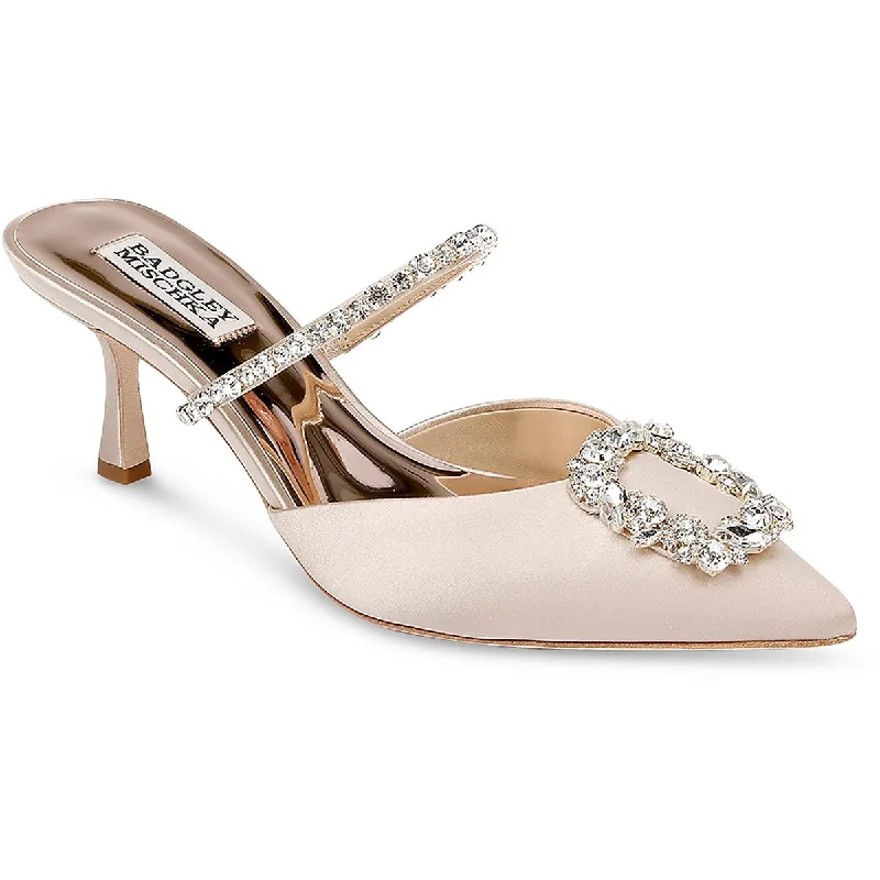 Flash Sale Fever Badgley Mischka Womens Flutter Satin Embellished Pumps