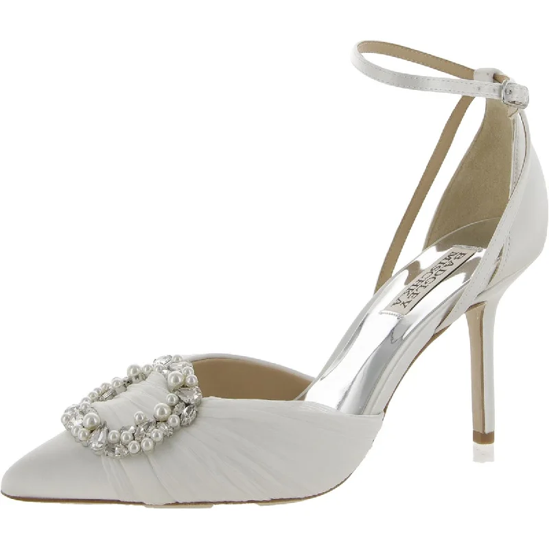 Must-Have Style Discounts Badgley Mischka Womens Nisha Satin Embellished Pumps