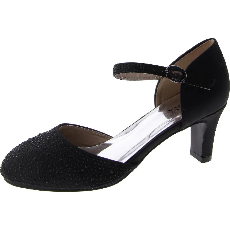 Sustainable Fashion Extravaganza Badgley Mischka Womens Satin Embellished Ankle Strap Sustainable Fashion Extravaganza Badgley Mischka Womens Satin Embellished Ankle Strap