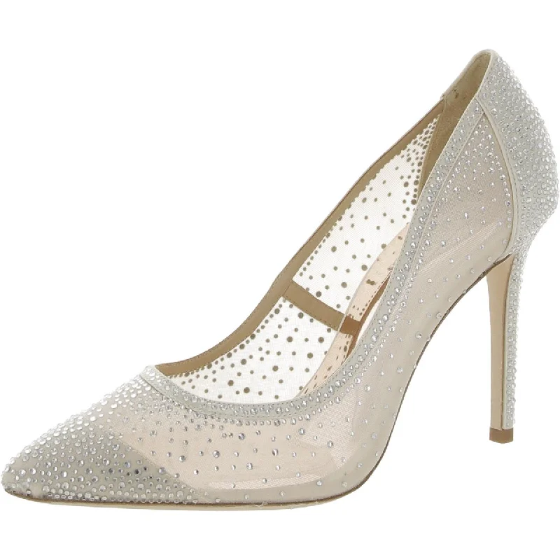 Women's Waterproof Shoes Badgley Mischka Womens Weslee Satin Pointed Toe Pumps
