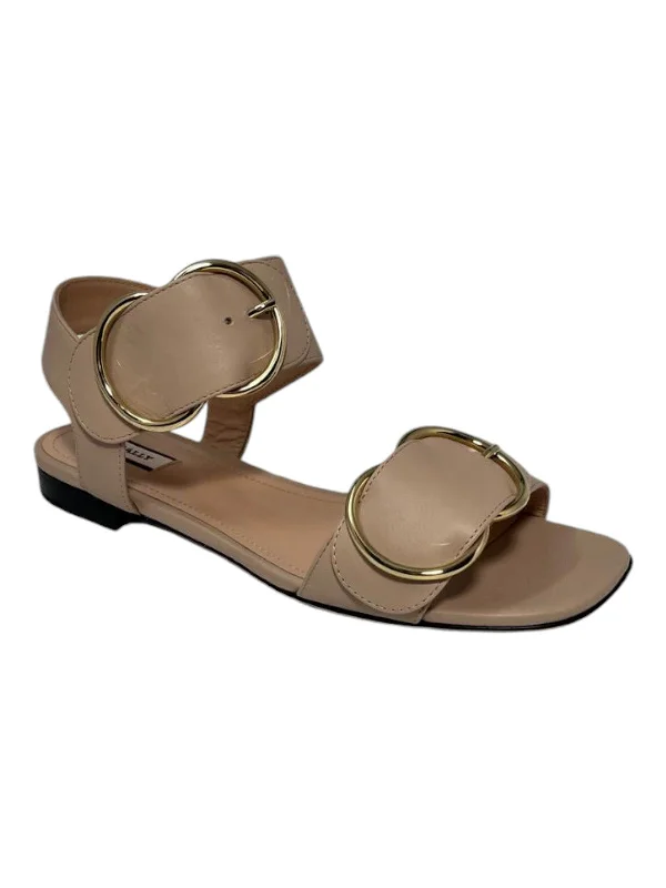 Fashion Sale Bally Casila 6225701 Women's Skin Lamb Leather Flat Sandals