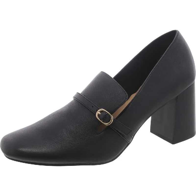 Seize Bargains Bella Vita Womens Ashton Faux Leather Square Toe Mary Jane Heels