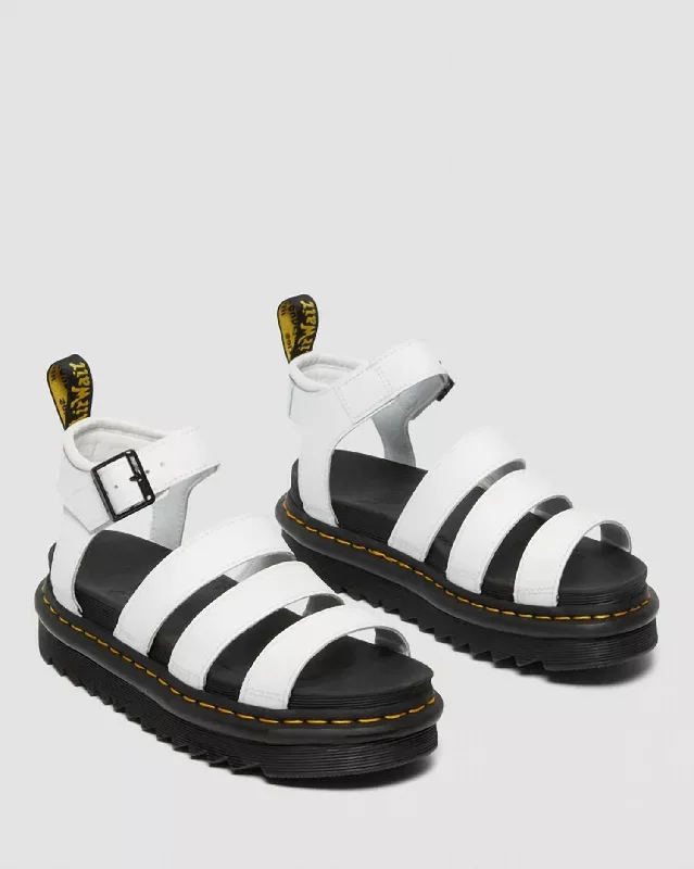 Spring Offer Blaire Hydro Leather Strap Sandals In White